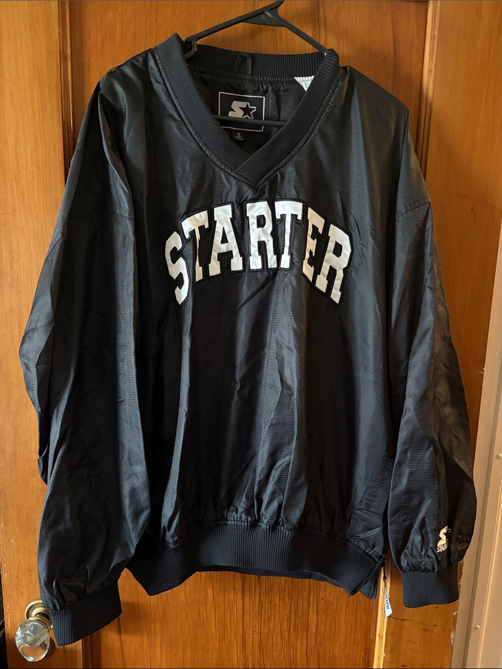 STARTER Black Pullover with White Arch Logo